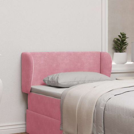 Kopfteil Ohr Rosa 40 x 23 x 6 cm Samt