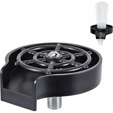 VURAHOME - Lave-verre pour évier, lavage rapide pour verre à vin, verre à eau, biberon, tasse, évier de cuisine, accessoires d'installation facile (ABS) (1/5)