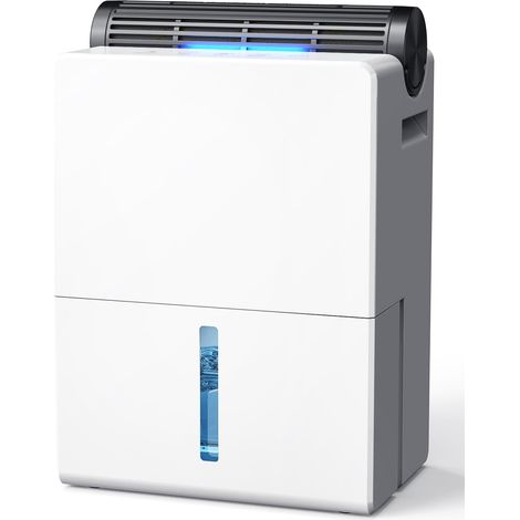 Deshumidificateur d air, 2700ML Déshumidificateur Maison, Puissant et Silencieux, 800ml/Jour, Idéal pour Pièces jusqu'à 20 m², Mode Nuit, Timer, Dégivrage Automatique (1/5)
