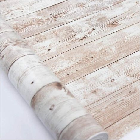 Papier peint 3D Vintage de bois - Auto-adhésif, amovible - 10M x 0,45M (1/4)