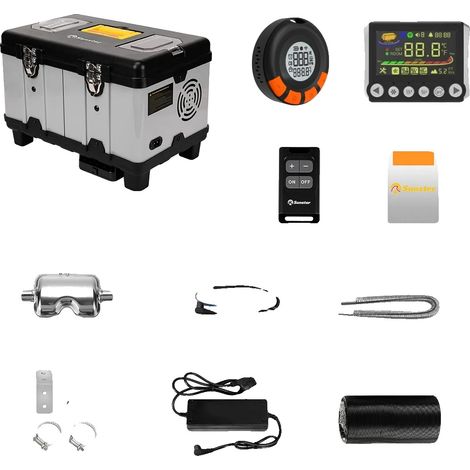 Chauffage à air diesel, alarme de monoxyde de carbone, contrôle sans fil, TB10pro (1/5)