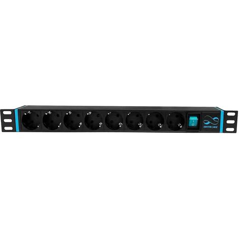 19" PDU 8 Prises multiprise 1U avec Interrupteur (1/5)