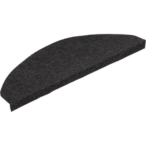 Stufenmatten Selbstklebend 15 Stk. 65x22,5x3,5 cm Schwarz vidaXL