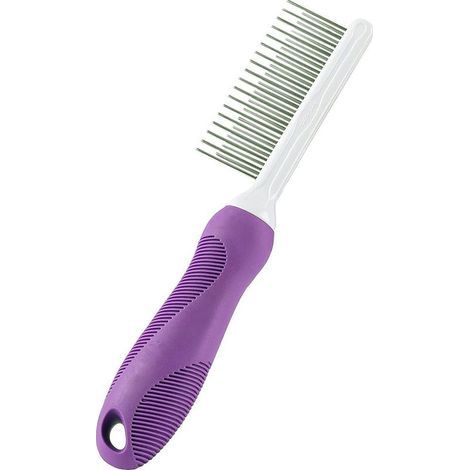 Brosse pour animaux, brosse pour nettoyer les poils de chien, de chat ou animaux, couleur violette (1/5)