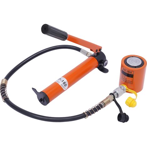 Vérin hydraulique 20T avec pompe hydraulique CP-180, cric industriel portable, pompe manuelle en deux pièces, ultra fine et légère pour l'ingénierie mécanique (1/5)