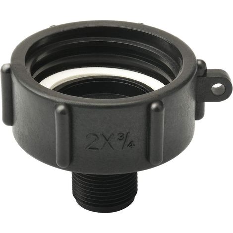 Drado IBC S60 Adapter-Schraubanschluss für 2-Zoll x 3/4-Zoll IBC-Wassertank