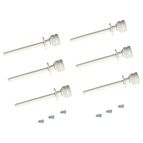Perno sicuro scorrevole/persiana bianco PACK 6 pz (bianco) (1/5)