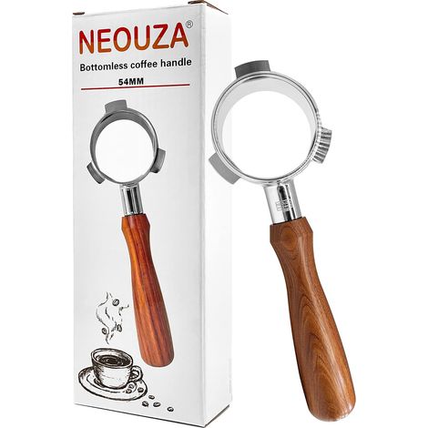 Filtre à expresso sans fond 54 mm compatible avec 870/875/878/880 304 en acier inoxydable (1/5)