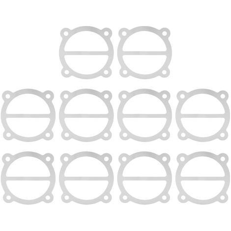 Plaque d'étanchéité de rechange en aluminium pour compresseur d'air, composée de 10 pièces, pour cylindre de 65 mm de diamètre. (1/5)