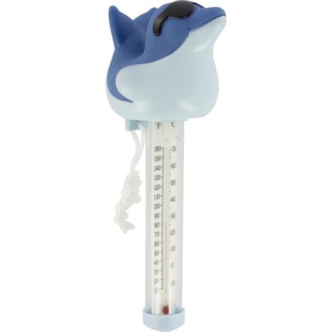 Steinbach Schwimmthermometer Dolphin hellblau, dunkelblau Poolzubehör