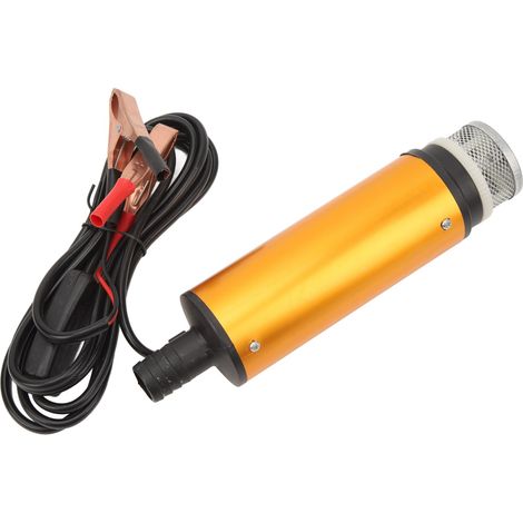 Diesel-Wasserpumpe, 12 l Fördermenge, 2 m Förderhöhe, 8500R Edelstahl, elektrische Tauchpumpe für Öl und Wasser mit Filter, 12 V (1/5)