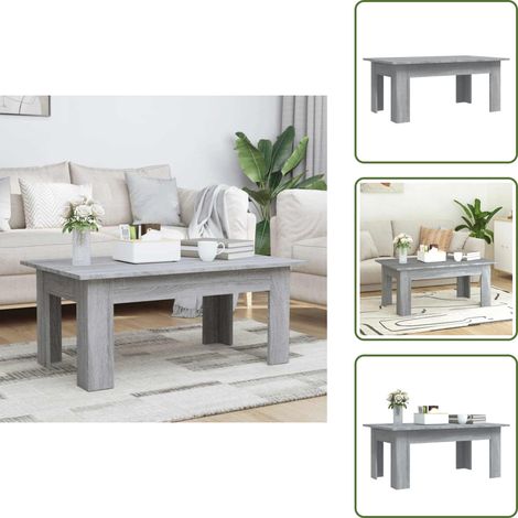 Couchtisch Grau Sonoma 100x60x42 cm Holzwerkstoff - Couchtisch - Wohnzimmertisch - Grau - Holztöne - Modernes Design (1/5)