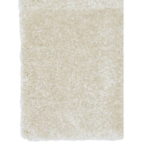 Tapis salon et chambre 200x300 blanc cassé rectangle tissé motif uni EPAISSIA +