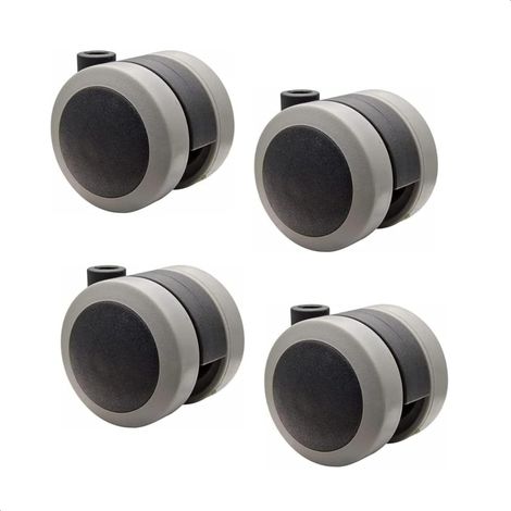 WAGNER Möbelrollen Set 4 Stück Ø 50 mm Softlauf für empfindliche Böden (1/3)