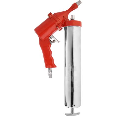 Pistolet à graisse pneumatique 400cc, graisseur à air comprimé avec cartouche, outil de graissage 1/4", équipement professionnel. (1/5)