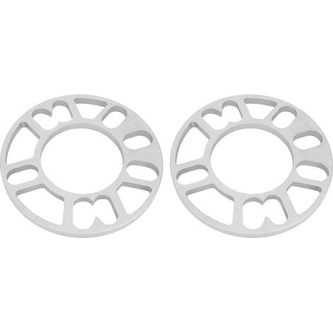 2pcs Distances de Roues Argentées, Coussinets, Distances de Roue, Norme d'aluminium Standard Universelle Standard pour Remplacer l'ancien pour Empêcher Les Pneus de Frotter Contre Le Corps (1/5)