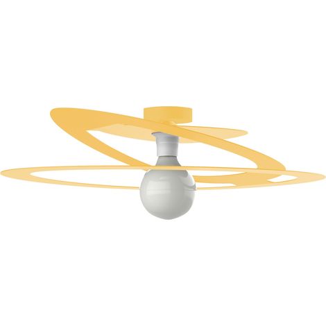 LUMICOM DILATE Plafoniera, 1X E27, max 42W, metallo, giallo, D.40cm