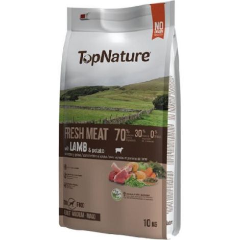 Nourriture que l'agneau de topnature, les chiens љ maxi moyen-maxi, sac 10 kg