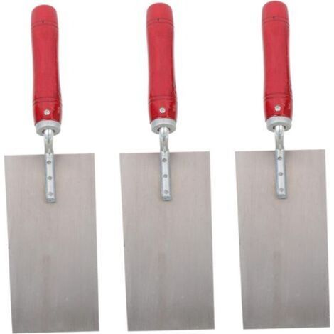 3 pièces Spatule de Construction Inoxydable avec Manche Couteaux à Enduire Durables pour Lissage et Façonnage Du Plâtre Outils pour Maçon et Carreleur (1/5)