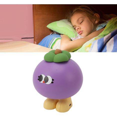Niedliches, fruchtförmiges Silikon-Nachtlicht, USB-aufladbar, dimmbar, ideal für Kinder, Mangostan-Design. (1/5)