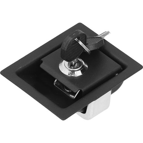 Serrure porte armoire carrée en alliage de zinc pour générateur RV, avec 2 clés, remplacement réparation bateau maison (1/5)