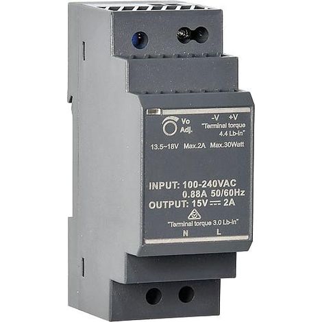 Trafo profilé-support, A2, convient pour interphone VT38 jusqu'a 2 stations int.