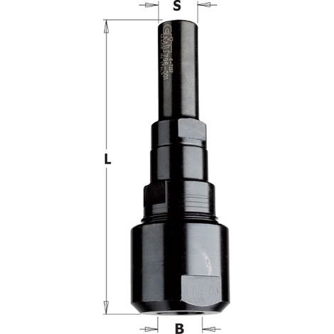 CMT – Mandrin portafraise 12mm avec pinces 8mm – Acier spécial haute résistance – Précision pour perçage professionnel