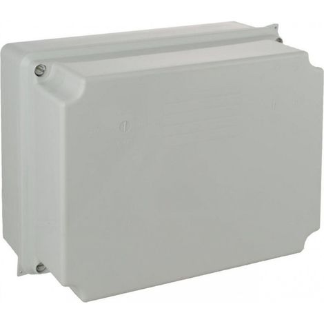 Scatola di connessione stagna rettangolare senza coni IP65/IK08 220x170x140mm/230x180x150mm con coperchio di chiusura con viti g