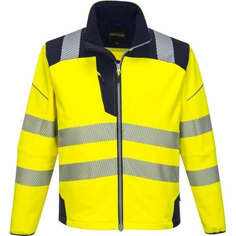 Veste Softshell Haute-Visibilité PW3 Jaune/Marine 3XL (1/2)