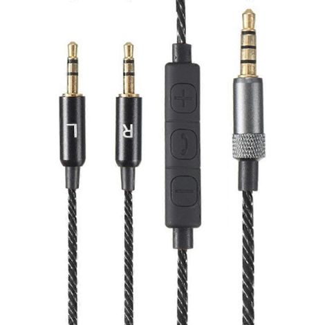 Câble multibrins pour casque Sol Republic Master Tracks avec micro - Noir (1/5)