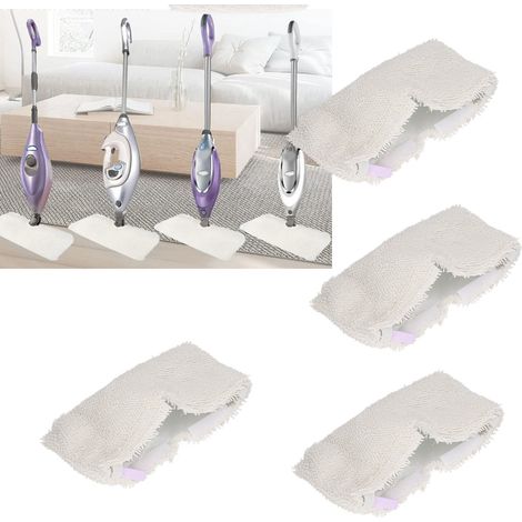 Juego de 4 almohadillas lavables de microfibra – Compatibles con Shark S3901, S3500 y S3501 – Absorbentes y duraderas (1/5)