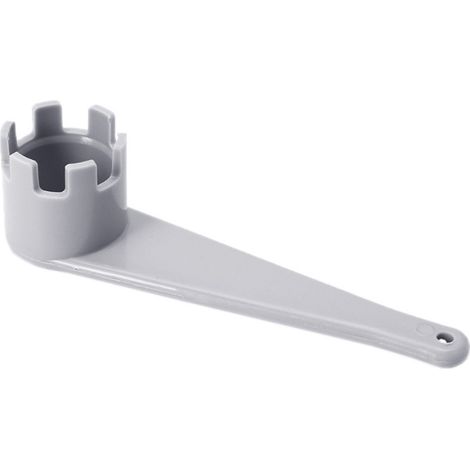 Valve de gonflage pour bateau pneumatique/kayak, embout d'admission/d'échappement d'air pour bateau de pêche/rafting avec clip en TPU - clé grise à 6 dents - (1/4)