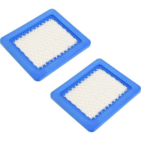 Cartouche de Filtre à Air, Filtre a Air Tondeuse, Bleu Filtre a Air Tracteur Tondeuse, Filtres à air de Tondeuse à Jardin Convient pour Moteur de Tondeuse à Gazon, 2 Pièce (1/5)
