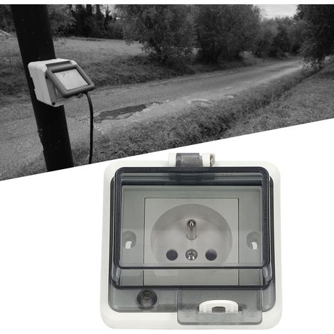 IP66-wasserdichte Einbausteckdose nach französischem Standard, 250 V, 16 A (1/5)