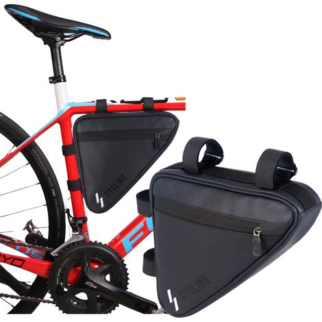 Fahrradtasche unter dem Rahmen, Fahrradtasche mit Reißverschluss, wasserdicht