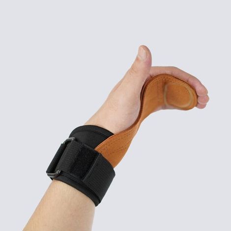 Bracelets d'haltérophilie, bracelets d'entraînement en fibre de polyester, meilleure adhérence pour une protection optimale des mains et des poignets, bandes de fitness pour le soulevé de terre et la (1/2)
