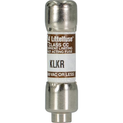 Fusibile cilindrico industriale, 10,3x38mm, classe CC, 600V 8A, rapido, a norme UL-CSA - Littelfuse KLKR008 (1/2)