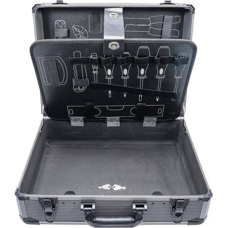 Valise Vide Aluminium 38x16.7x46.4 cm - Légère et Robuste - Protection et Transport Sécurisé - D-Work