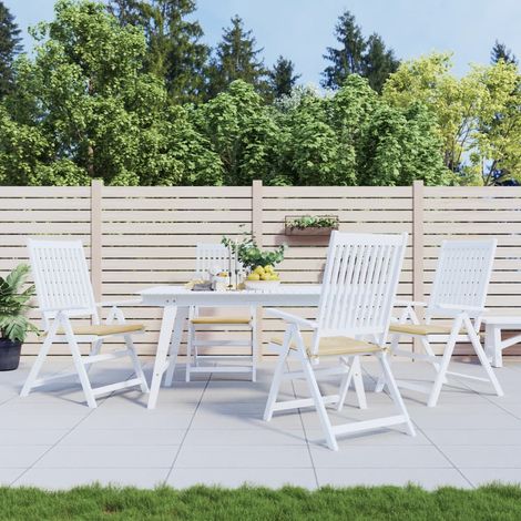 4 pcs Coussins de chaise de jardin Coussin de siège Coussins pour Fauteuil de Jardin beige 40x40x3cm tissu oxford DHNET8848785 (1/5)