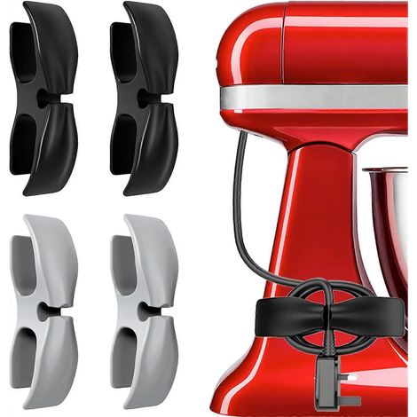 Lot de 4 enrouleurs de câble adhésifs améliorés pour la maison (1/5)