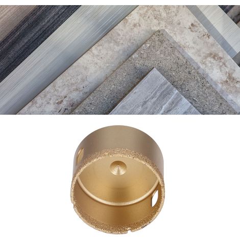 Forets diamantés 42-75 mm, forets à tige triangulaire, scie cloche haute performance pour verre/carrelage/granit/marbre/porcelaine (55 mm). (1/5)