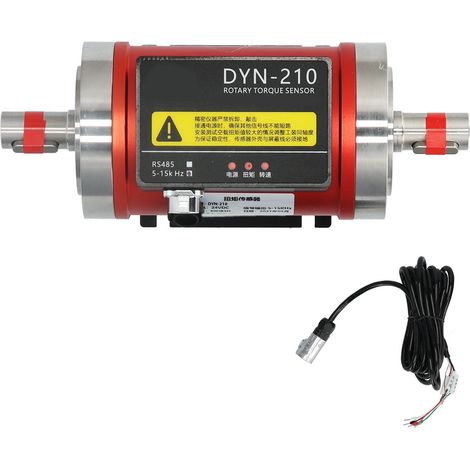 Capteur de couple rotatif dynamique DYN-2100-30N.M, instrument de mesure de puissance et vitesse moteur, sortie RS485, alimentation 24V DC, précision élevée (1/5)