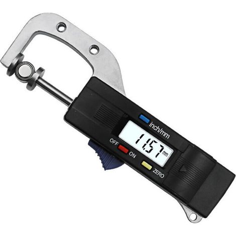 1 pz Misuratore di spessore digitale di precisione da 0 a 25,4 mm, con display LCD resistente (1/5)