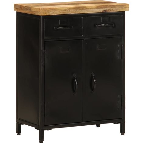 Buffet,Meuble de Rangement,Bahut pour Salon, Salle à Manger, Cuisine 55x30x71 cm bois massif de manguier CFW46190 (1/5)