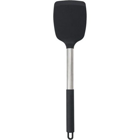 Spatule de cuisine en silicone, ustensile de cuisine en silicone noir