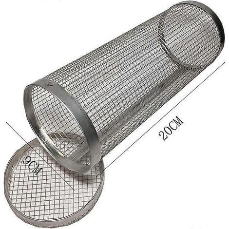 Grilles de barbecue d'extérieur automatiques en acier inoxydable, outil de roulage à largeur réglable de 20 cm (1/5)