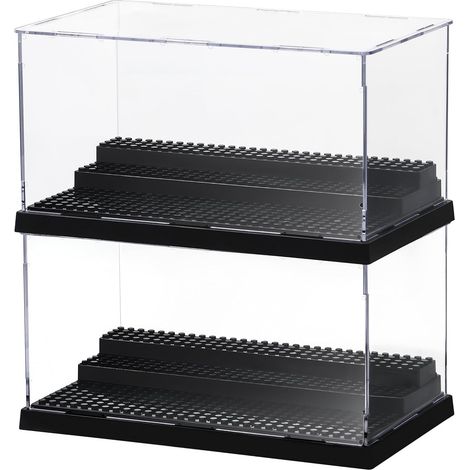 Vitrine Acrylique Transparente 3 Niveaux Lot de 2 (1/5)