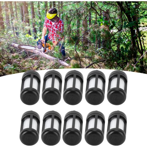 Lot de 10 filtres à carburant compatibles avec les tronçonneuses Stihl 0000-350-3502, FS38, FS46, FS55, FS55R et FS55RC. (1/5)