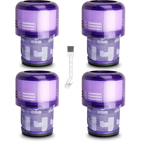 Filtri HEPA V11 per aspirapolvere Dyson – Confezione da 4 filtri di ricambio lavabili + 1 spazzola per la pulizia, per Dyson V11 Animal Absolute Torque Drive SV14, ricambio 970013-02 (1/5)