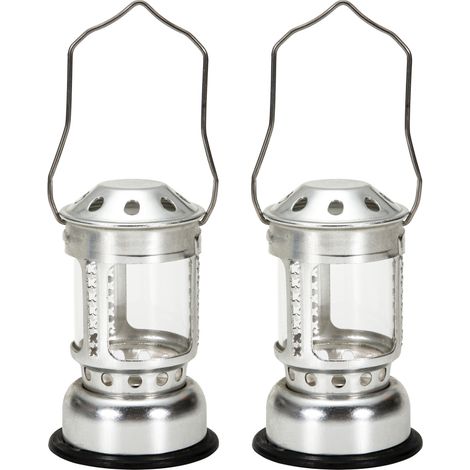 Linterna portátil para velas, ideal para la pesca nocturna, para colgar al acampar o al aire libre (aleación de aluminio).